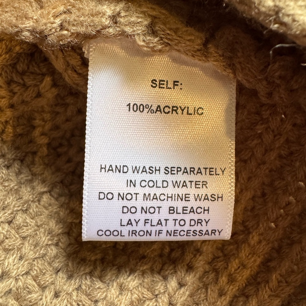 Cropped Tan Sweater - Picture 4 of 4